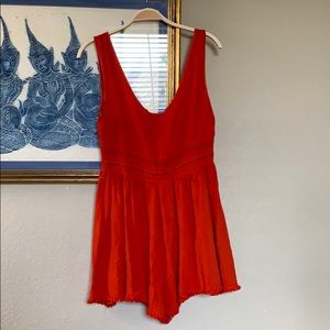 Orange Romper